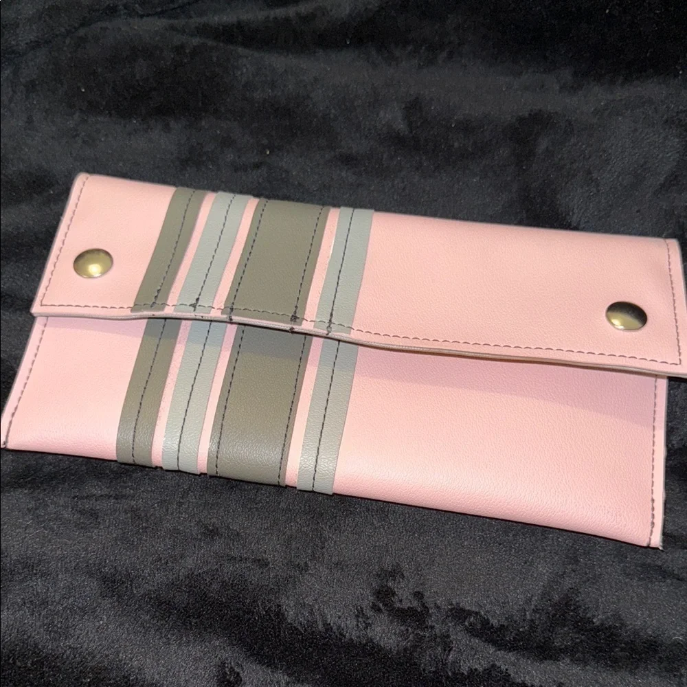 Chic Pink and Gray Women's Clutch